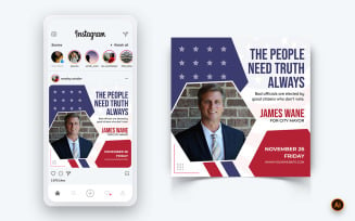 Political Campaign Social Media Instagram Post Design Template-03