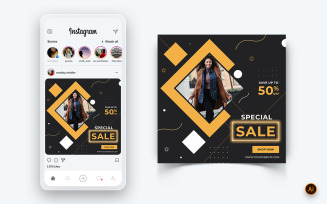Fashion Sale Offer Social Media Instagram Post Design Template-14