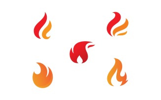 Fire Torch Light Vector Logo Design Template V14