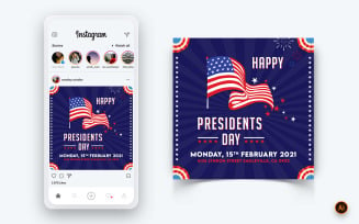 President Day Social Media Instagram Post Design Template-01