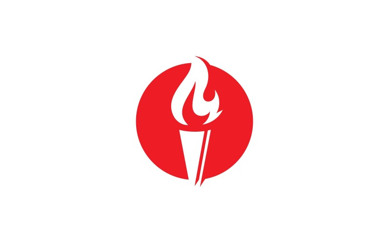 Torch Light Vector Logo Design Template V10 Logo Template