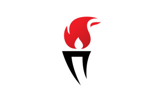Torch Light Vector Logo Design Template V11