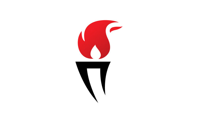 Torch Light Vector Logo Design Template V11 Logo Template