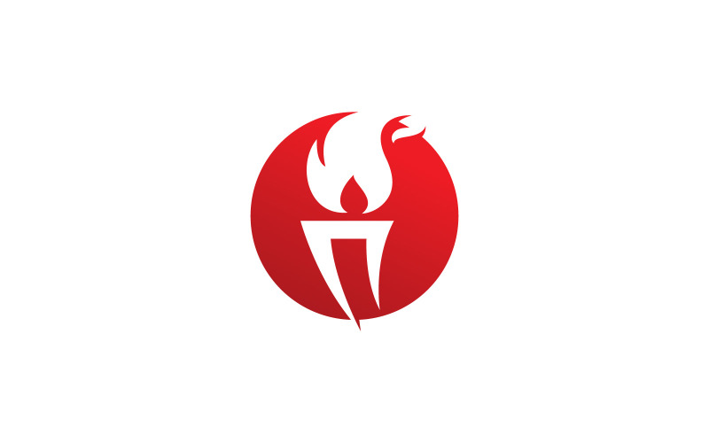 Torch Light Vector Logo Design Template V12 Logo Template