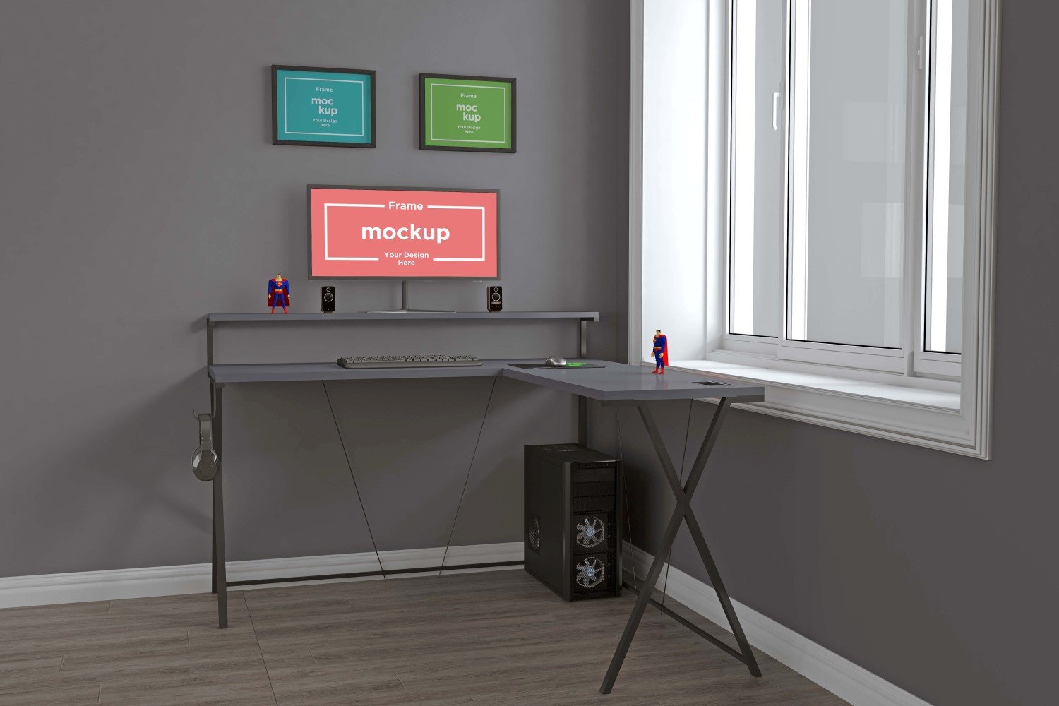 Template #263640 Mockup Workstation Webdesign Template - Logo template Preview