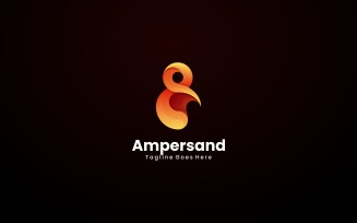 Ampersand Gradient Logo Style