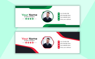Corporate Email Signature Design Template Concept For Professional
