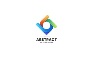 Vector Abstract Gradient Colorful Logo Design
