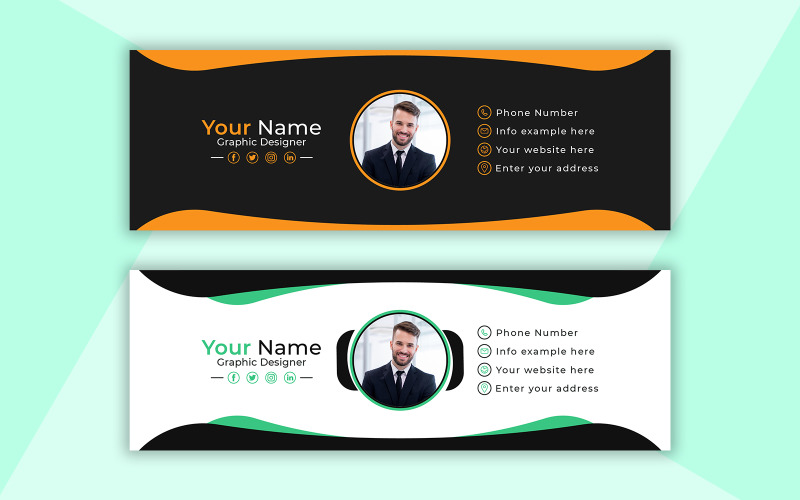 Corporate Email Signature Design Template For Your Business Corporate Identity