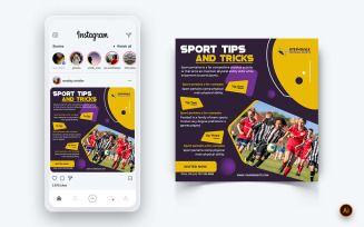 Sport Tournaments Social Media Instagram Post Design Template-11