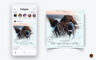 Travel Explorer and Tour Social Media Instagram Post Design Template-02