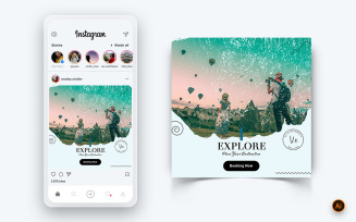 Travel Explorer and Tour Social Media Instagram Post Design Template-03