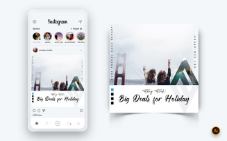 Travel Explorer and Tour Social Media Instagram Post Design Template-15