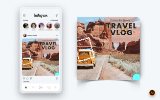 Travel Explorer and Tour Social Media Instagram Post Design Template-18