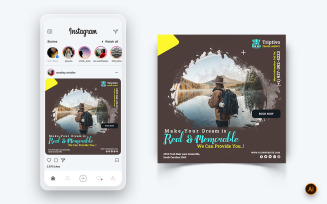 Trip and Travel Social Media Instagram Post Design Template-09
