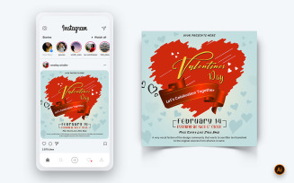 Valentines Day Party Social Media Instagram Post Design Template-05