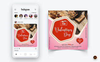 Valentines Day Party Social Media Instagram Post Design Template-07