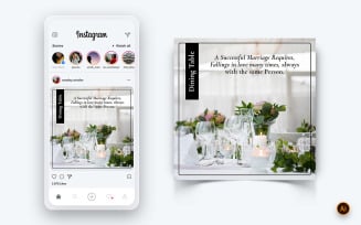 Wedding Invitation Social Media Instagram Post Design Template-05
