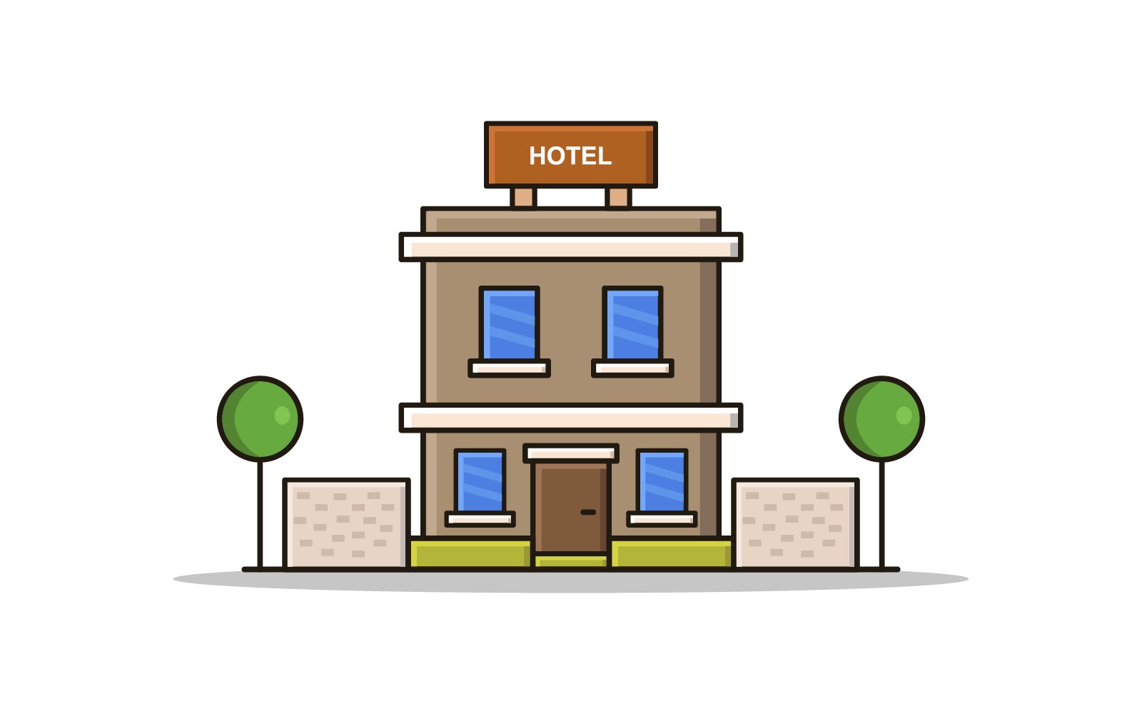 Kit Graphique #263918 Hotel Illustration Divers Modles Web - Logo template Preview