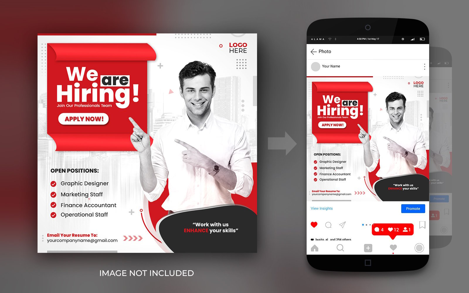 Kit Graphique #263931 Hiring Job Divers Modles Web - Logo template Preview