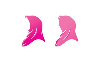 Beauty Hijab Store Logo Design Vector V1
