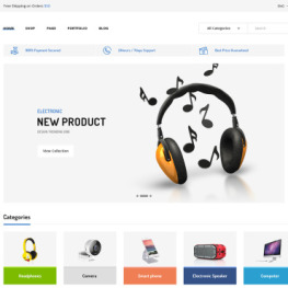 Kinzy Electronics Multi Shopify Theme #101807
