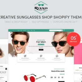 Rixno Creative Sunglasses Shop Shopify Theme # 102403