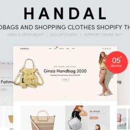 Handal Handbags Shopping Clothes Shopify Theme # 102711