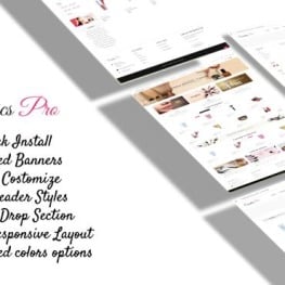 Cosmetic pro Cosmetic e ommerce Clean Shopify Theme # 108079