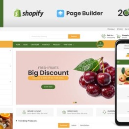 FreshMart Organic Grocery Store Shopify Theme # 108086