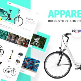 Apparelix Bikes eCommerce Shopify Theme #108092