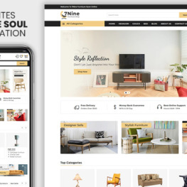 nine The Furniture Interior Premium Shopify Theme #109405