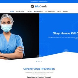 BioGenic Medical Health Care Shopify Theme #109627