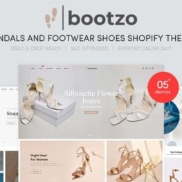 Bootzo Sandals And Footwear Shoes Shopify Theme # 110518