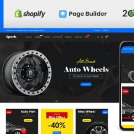Spark Auto Parts Store Shopify Theme # 110520