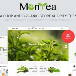 Montea Tea Shop And Organic Store Shopify Theme # 110679