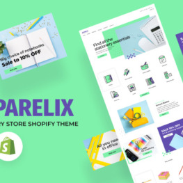 Apparelix Stationery Clean Shopify Theme #110717