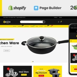 Kitchenware Multipurpose Store Shopify Theme # 111684