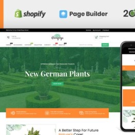 Greenfreys Plants Garden Store Shopify Theme # 113110