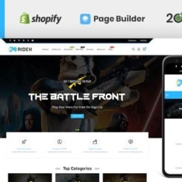 Ridex Game Store Shopify Theme # 115845