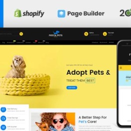 Fiesta Pets Store Shopify Theme # 116424