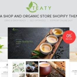 Teaty Tea And Organic Store Shopify Theme # 117592