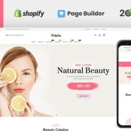 Fidelis Cosmetics Store Shopify Theme # 119140