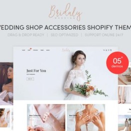 Bridaly Wedding Shop Accessories Shopify Theme # 122276