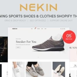 Nekin Running Shoes Sports Shoes Shopify Theme # 123621