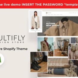 Multifly Modern Fashion Store Shopify Theme # 124755