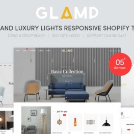 Glamp Lamp Luxury Lights Shopify Theme # 125953