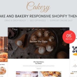 Cakezy Cake Bakery Shopify Theme # 139945