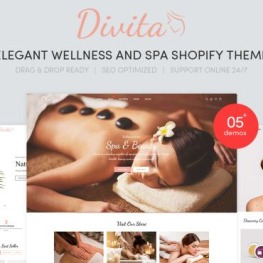 Divita Elegant Wellness Spa Shopify Theme # 139948
