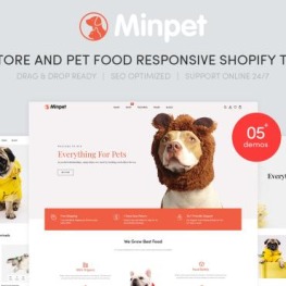 Minpet Pet Store and Pet Food Shopify Theme # 139950